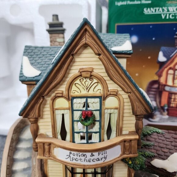 2001 Santa's Workbench Potion and Pill Apothecary Victorian Series Original Box - Picture 8 of 16